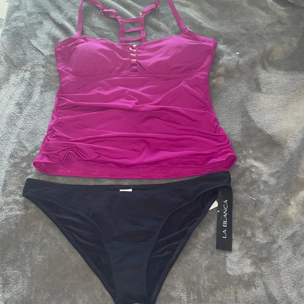 La Blanca delux island goddess tankini and bottoms - Picture 1 of 9